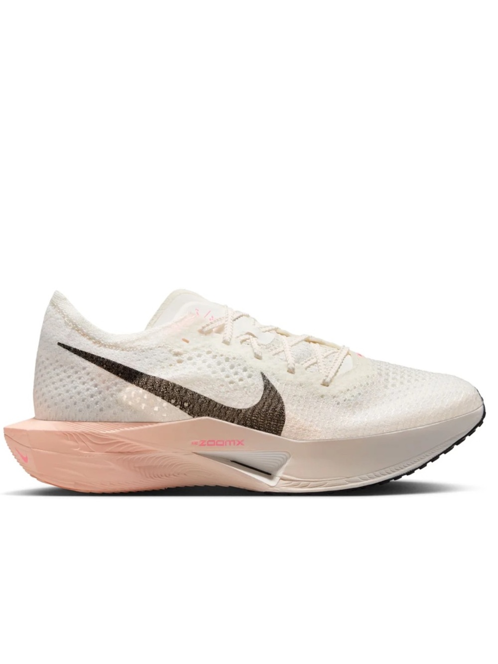 Nike Women's White and Pink ZoomX Vaporfly 3